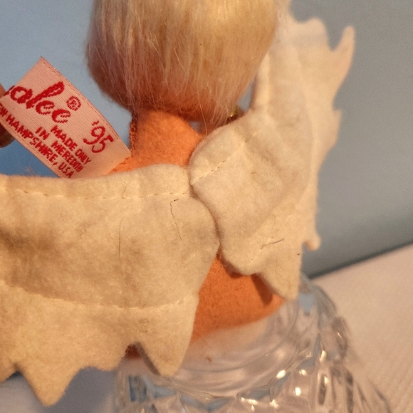 95 96 Annalee Angel French Horn Sitting on Cloud and Christmas Tree Ornament 90s - Picture 3 of 5